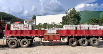 大庆 芝麻灰花岗岩地铺石出货日常