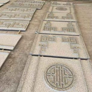 大庆 白麻花岗岩外墙立面雕刻板