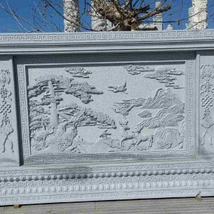 大庆 芝麻白大型照壁，屏风，影壁
