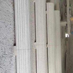 大庆 花岗岩厂家带你看白麻花岗岩门楼大柱柱皮