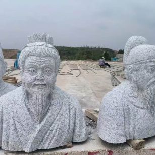 大庆 白麻花岗岩石材人物立体雕刻