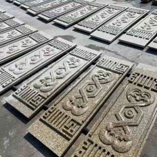 大庆 黄金麻花岗岩外墙雕刻板