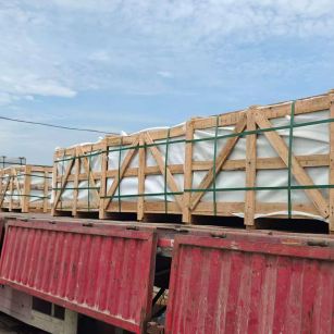 大庆 芝麻白花岗岩地铺石出口专车-泰国游