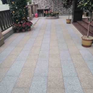 大庆 黄金麻白麻荔枝面庭院铺装展示