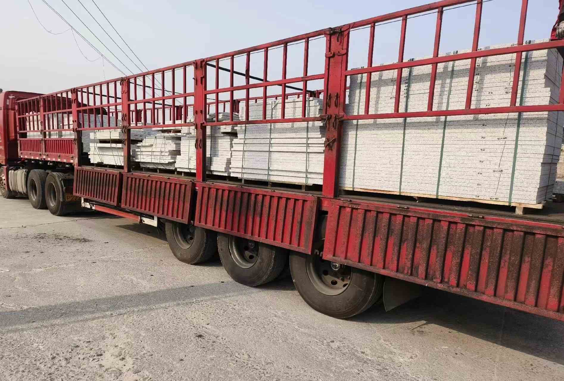 大庆 白麻荔枝面外墙干挂，工厂装车日常