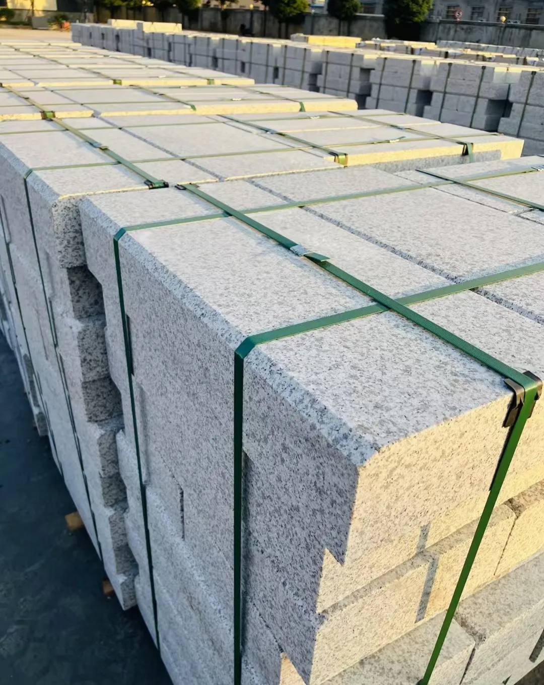 大庆 白麻花岗岩路沿石，马路牙子，路缘石，平石，立缘石等