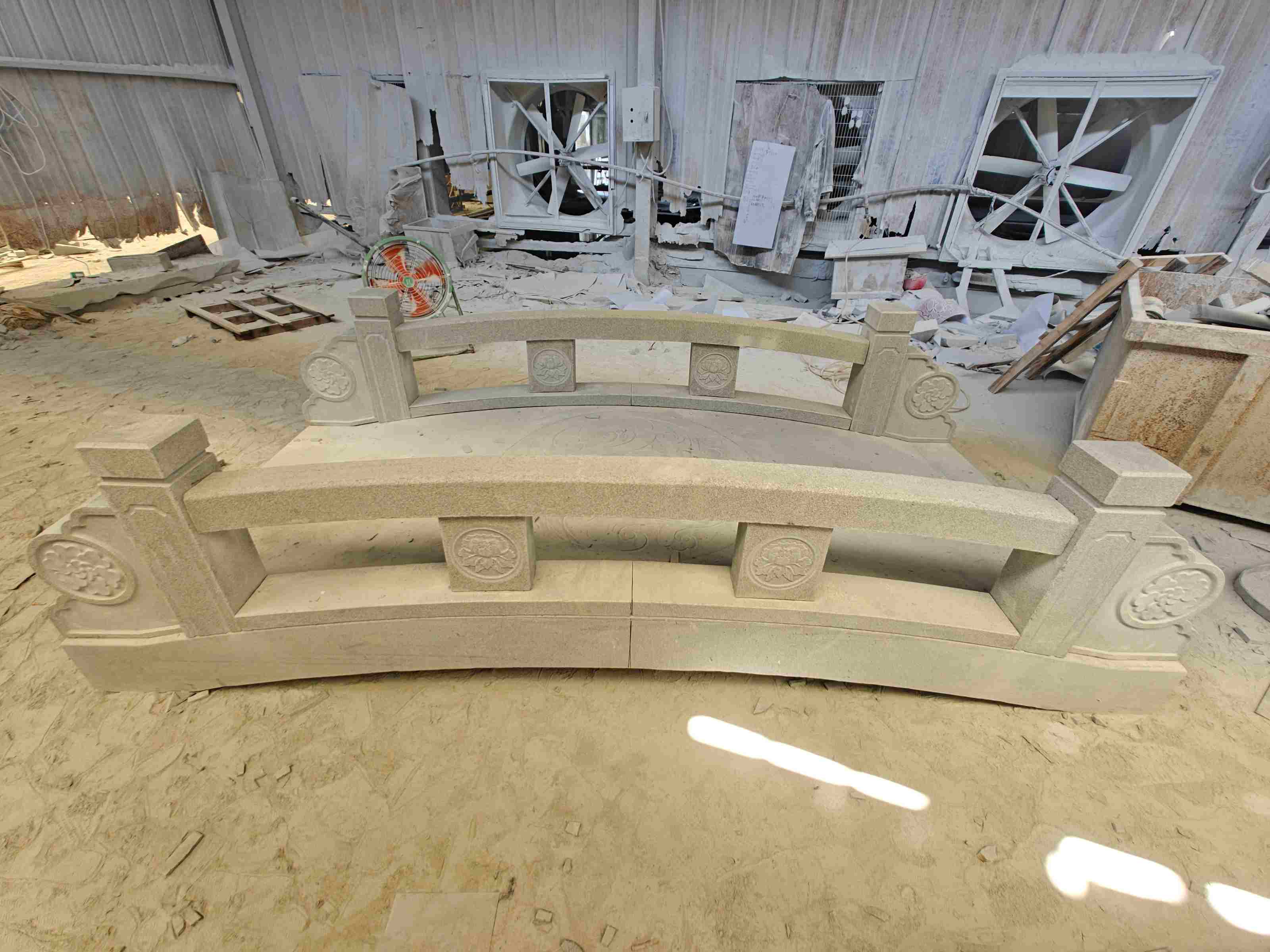 大庆 芝麻灰花岗岩异形加工-拱桥，石桥