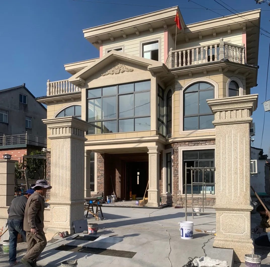 大庆 黄金麻花岗岩荔枝面别墅外墙干挂私家专属