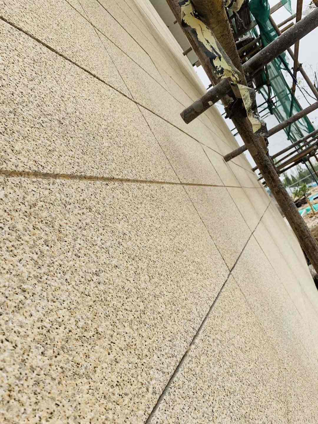 大庆 黄金麻花岗岩荔枝面外墙干挂石材效果示例