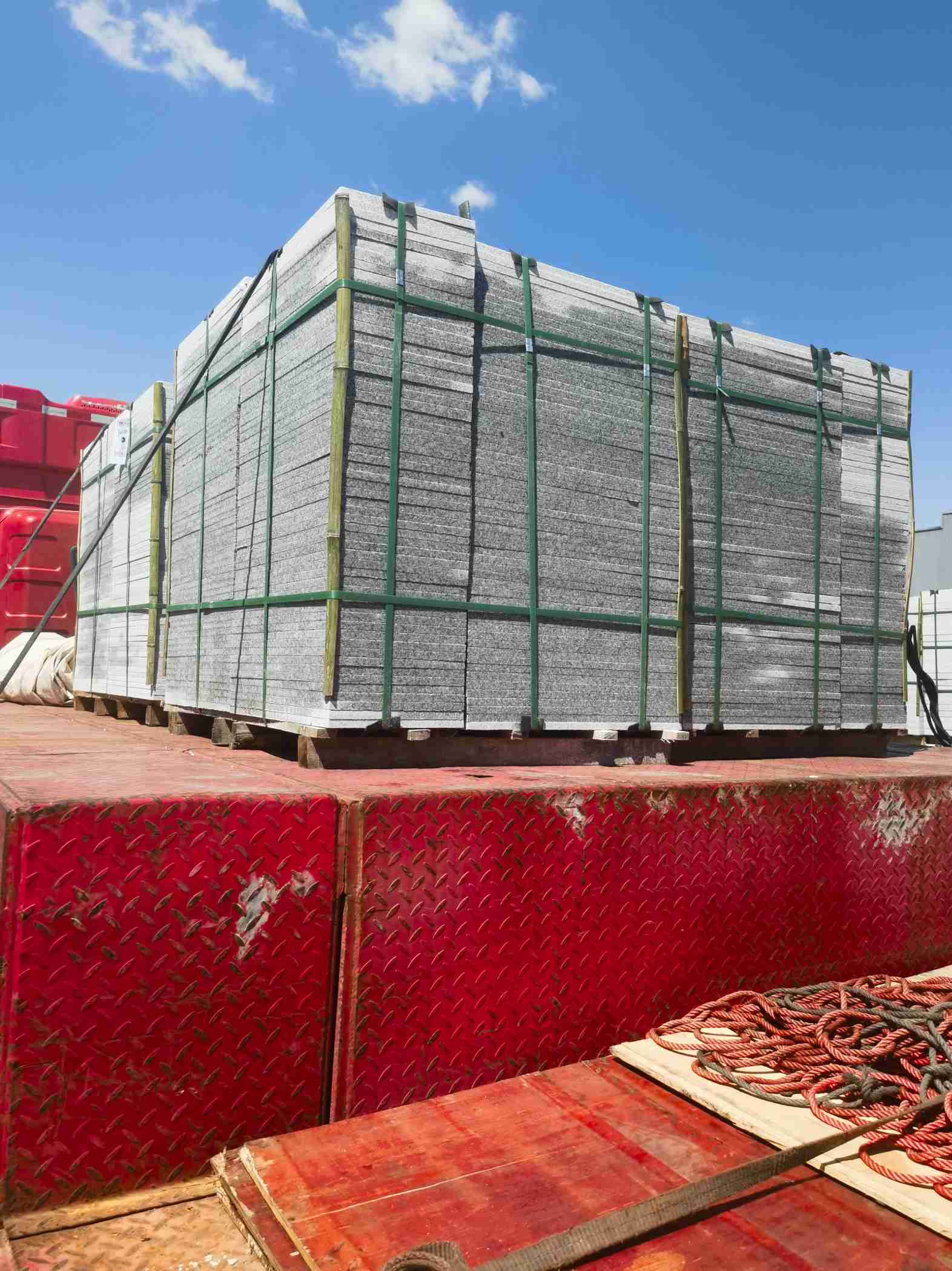 大庆 芝麻白火烧规格板地铺石300*600/600*600