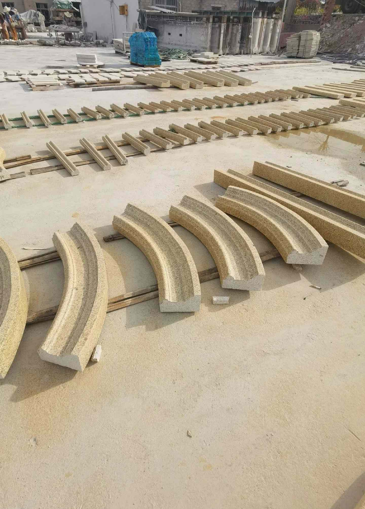 大庆 黄金麻花岗岩别墅线条